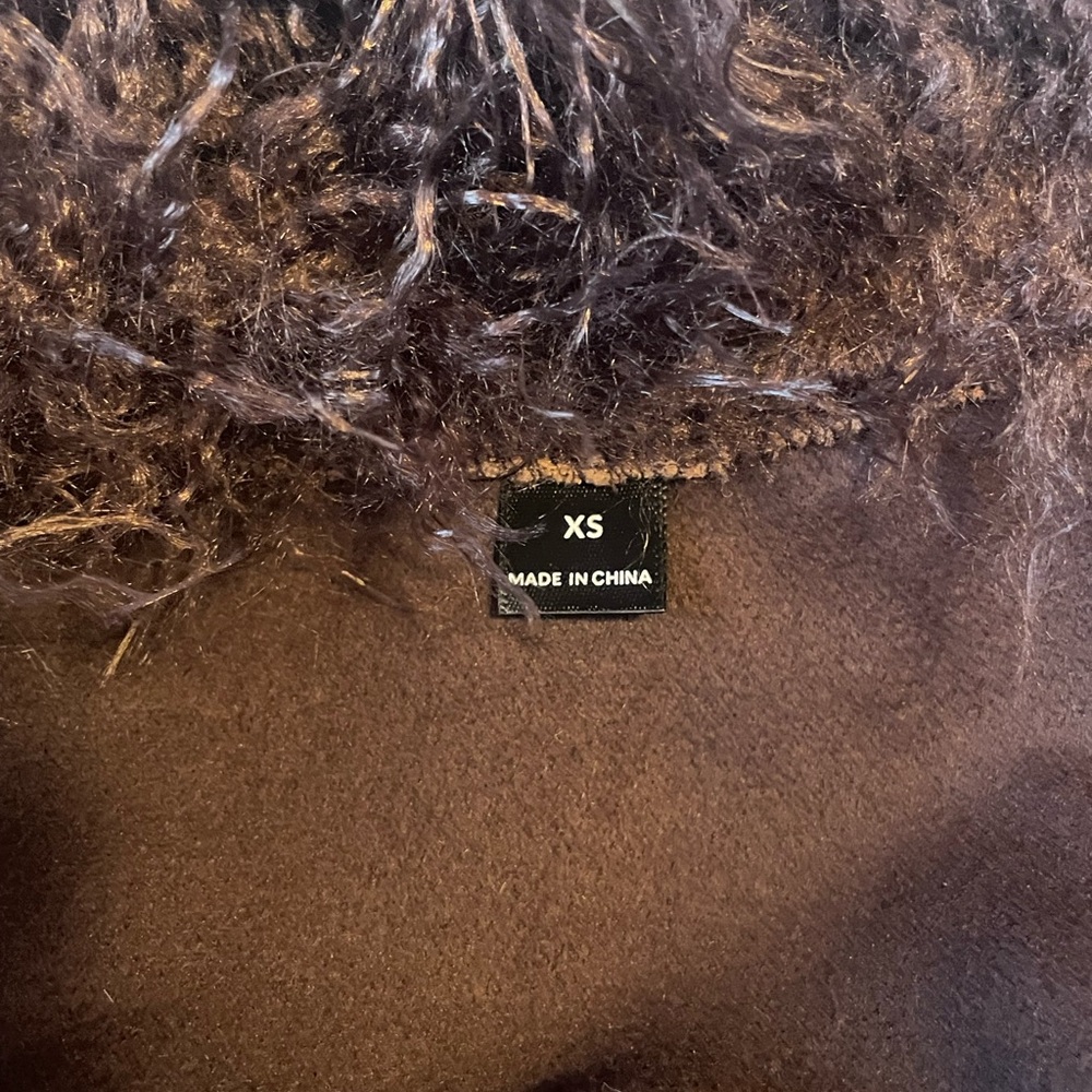 Brown Faux Fur Trim Coat - Picture 5 of 11